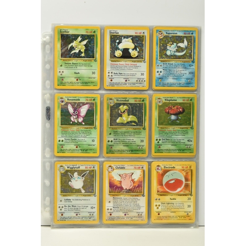 452 - COMPLETE POKEMON JUNGLE SET, condition ranges from moderately played to lightly played