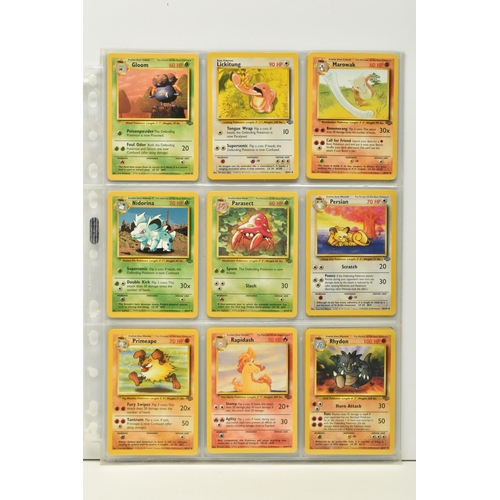 452 - COMPLETE POKEMON JUNGLE SET, condition ranges from moderately played to lightly played