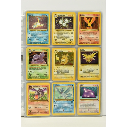 461 - COMPLETE POKEMON FOSSIL SET, condition ranges from moderately played to excellent