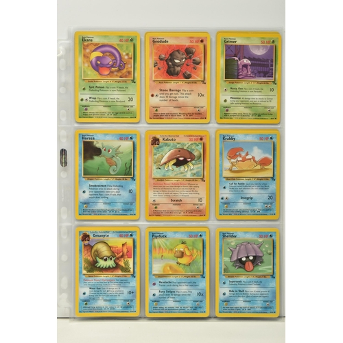 461 - COMPLETE POKEMON FOSSIL SET, condition ranges from moderately played to excellent