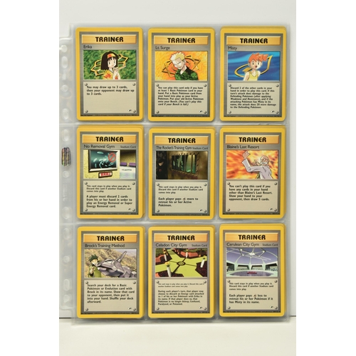 464 - COMPLETE POKEMON GYM HEROES SET, condition ranges from lightly played to excellent