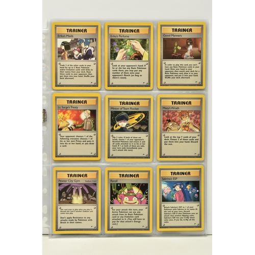 464 - COMPLETE POKEMON GYM HEROES SET, condition ranges from lightly played to excellent