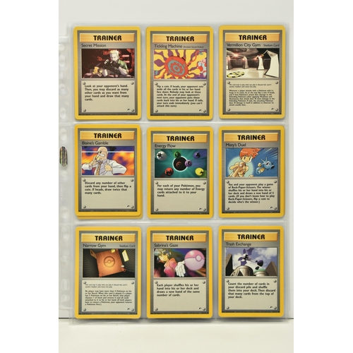 464 - COMPLETE POKEMON GYM HEROES SET, condition ranges from lightly played to excellent