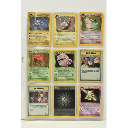 468 - COMPLETE POKEMON TEAM ROCKET SET, includes Dark Raichu 83/82, most of the holo cards are noticeably ... 