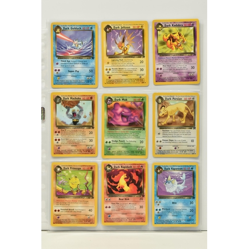 468 - COMPLETE POKEMON TEAM ROCKET SET, includes Dark Raichu 83/82, most of the holo cards are noticeably ... 