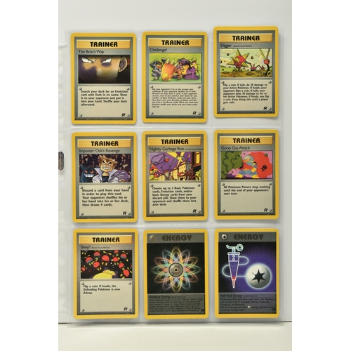 468 - COMPLETE POKEMON TEAM ROCKET SET, includes Dark Raichu 83/82, most of the holo cards are noticeably ... 