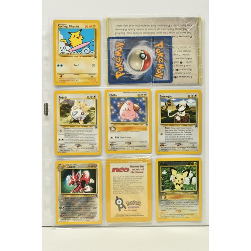 469 - POKEMON FOLDER OF PROMO CARDS, includes the black star promos, 'W' stamped cards, pre-release promos... 