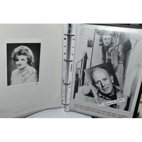 482 - PHOTOGRAPH / AUTOGRAPH ALBUMS, Two Albums containing 165 photographs, photocards, compliment slips a... 