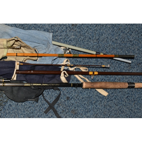 531 - A QUANTITY OF FLY FISHING EQUIPMENT AND CAMPING EQUIPMENT ETC, rods comprise a Hardy two piece Jet 9... 