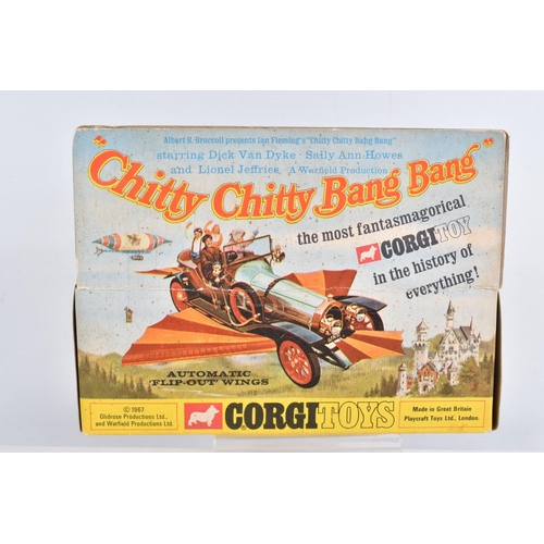 2 - A BOXED CORGI TOYS CHITTY CHITTY BANG BANG CAR, No.266, complete with all four figures, front and re... 