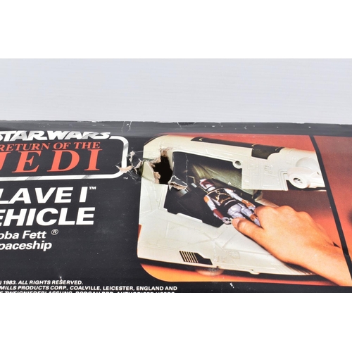 20 - TWO BOXED 1983 STAR WARS RETURN OF THE JEDI VEHICLES, the first a Slave I Vehicle Boba Fett Spaceshi... 