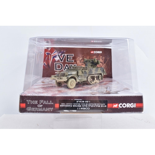 24 - FIVE BOXED CORGI CLASSICS VE DAY - THE FALL OF GERMANY MILITARY VEHICLES, all 1/50 scale, Krauss-Maf... 