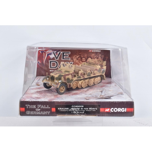 24 - FIVE BOXED CORGI CLASSICS VE DAY - THE FALL OF GERMANY MILITARY VEHICLES, all 1/50 scale, Krauss-Maf... 