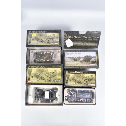 25 - SEVEN BOXED CORGI CLASSICS UNSUNG HEROES MILITARY VEHICLES, Vietnam Series II M48 A3 Tank - US Army ... 