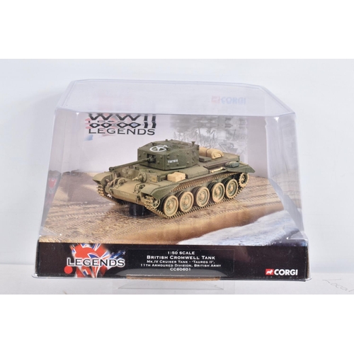 30 - FOUR BOXED CORGI CLASSICS WWII LEGENDS MILITARY VEHICLES, D-Day Landings M3A 1 Half-Track, No.CC6040... 