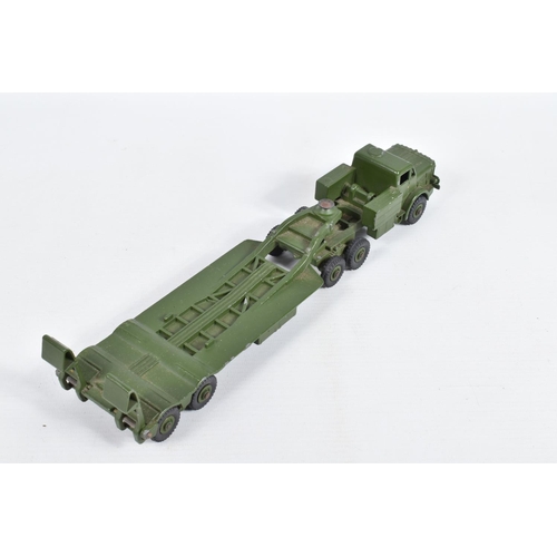 4 - TWO BOXED DINKY SUPERTOYS MILITARY VEHICLES, Thornycroft Mighty Antar Tank Transporter, No.660 and S... 