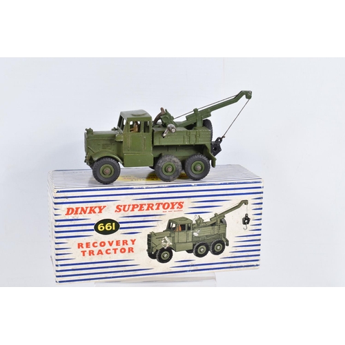 4 - TWO BOXED DINKY SUPERTOYS MILITARY VEHICLES, Thornycroft Mighty Antar Tank Transporter, No.660 and S... 