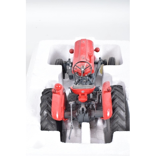 46 - A BOXED UNIVERSAL HOBBIES MASSEY FERGUSSON MF 35X 1:16 SCALE MODEL, numbered UH2692, red body with g... 