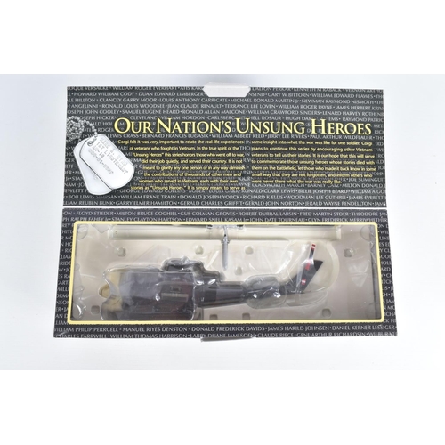 5 - FOUR BOXED CORGI CLASSICS UNSUNG HEROES VIETNAM SERIES II AND SERIES III HELICOPTER MODELS, 1/48 sca... 