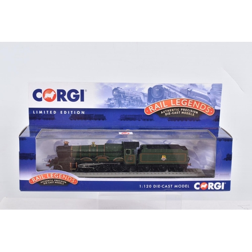 50 - EIGHT BOXED DIECAST 1/120 SCALE CORGI RAIL LEGENDS MODELS, to include one Mallard model numbered ST9... 