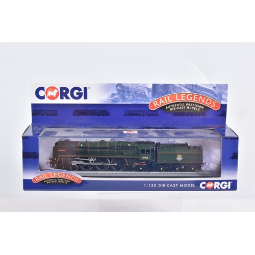 51 - EIGHT BOXED DIECAST 1/120 SCALE CORGI RAIL LEGENDS MODELS TRAINS, to include models ST97703, ST97603... 