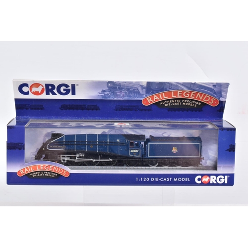 51 - EIGHT BOXED DIECAST 1/120 SCALE CORGI RAIL LEGENDS MODELS TRAINS, to include models ST97703, ST97603... 