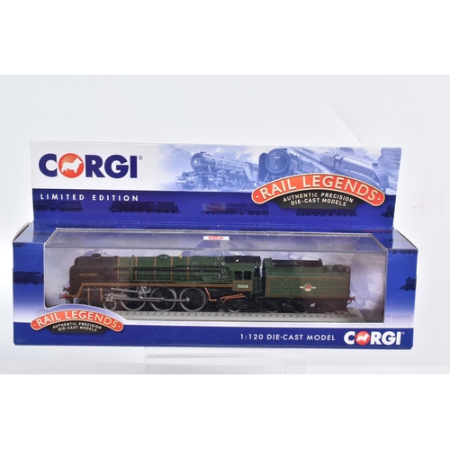 51 - EIGHT BOXED DIECAST 1/120 SCALE CORGI RAIL LEGENDS MODELS TRAINS, to include models ST97703, ST97603... 