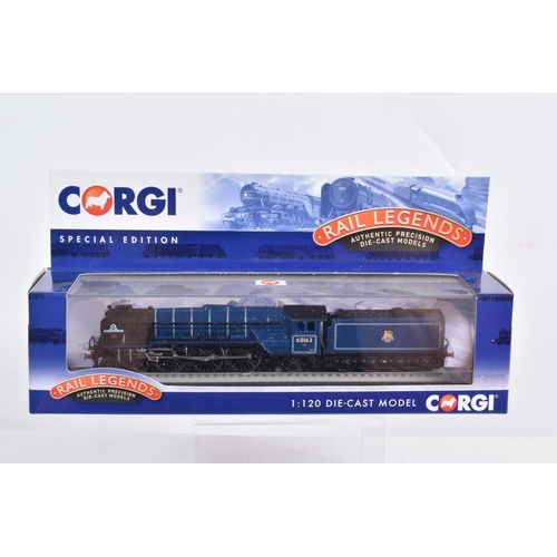 51 - EIGHT BOXED DIECAST 1/120 SCALE CORGI RAIL LEGENDS MODELS TRAINS, to include models ST97703, ST97603... 