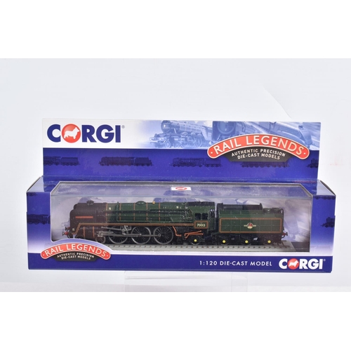 51 - EIGHT BOXED DIECAST 1/120 SCALE CORGI RAIL LEGENDS MODELS TRAINS, to include models ST97703, ST97603... 