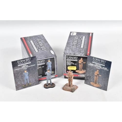 52 - TWELVE BOXED CORGI FORWARD MARCH HAND PAINTED METAL 1.32 SCALE FIGURES, to include a Battle of  The ... 