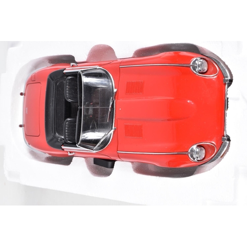 9 - A BOXED AUTOART MILLENNIUM SERIES JAGUAR E-TYPE ROADSTER SERIES III V12, No.73523, 1/18 scale, red b... 