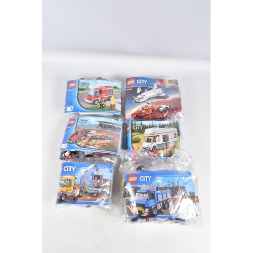 100 - A COLLECTION OF TWELVE UNBUILT LEGO SETS, to include a 60073 City Service Truck, a 60226 City Mars r... 