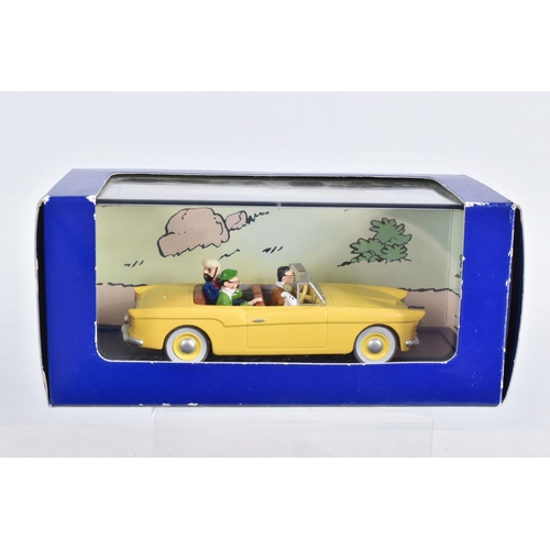 54 - SIX BOXED HERGE MOULINSART EN VOITURE TINTIN MODEL VEHICLES, the first is L'affaire Tournesol Voitur... 