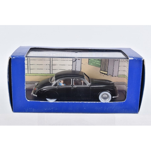 54 - SIX BOXED HERGE MOULINSART EN VOITURE TINTIN MODEL VEHICLES, the first is L'affaire Tournesol Voitur... 