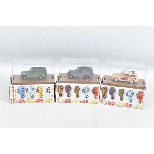 55 - TWENTY TWO BOXED BRUMM DIECAST MODEL VEHICLES,  to include commercial vehicles, a No. 45 Fiat 500, a... 