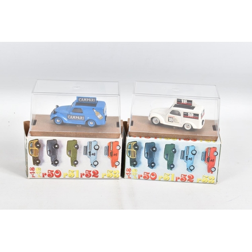 55 - TWENTY TWO BOXED BRUMM DIECAST MODEL VEHICLES,  to include commercial vehicles, a No. 45 Fiat 500, a... 