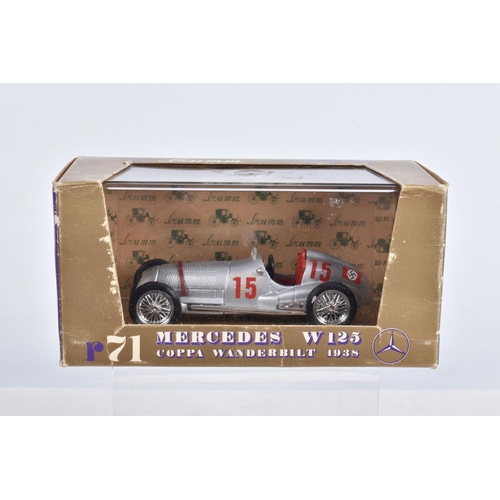 56 - TWENTY THREE BOXED BRUMM DIECAST VEHICLES, to include  a R70 Mercedes W125, model no. HP 646, a R71 ... 