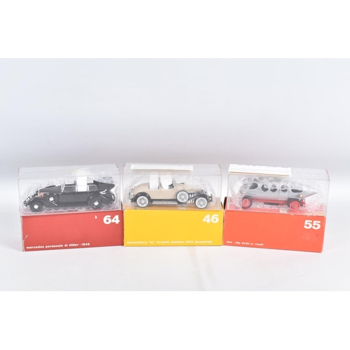 60 - THIRTY EIGHT BOXED 1:43 SCALE RIO MODELS  VEHICLES, to include a No. 8 Isotta Fraschini, a No. 9 Iso... 