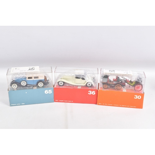 60 - THIRTY EIGHT BOXED 1:43 SCALE RIO MODELS  VEHICLES, to include a No. 8 Isotta Fraschini, a No. 9 Iso... 