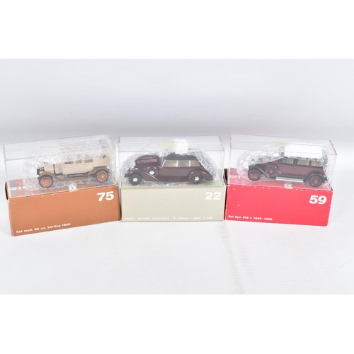 60 - THIRTY EIGHT BOXED 1:43 SCALE RIO MODELS  VEHICLES, to include a No. 8 Isotta Fraschini, a No. 9 Iso... 