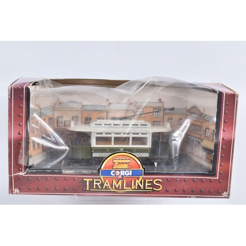 62 - TWELVE BOXED CORGI MODEL TRAMLINES, to include a Wolverhampton Tram D990/4, a Croydon Tram D991/6, a... 