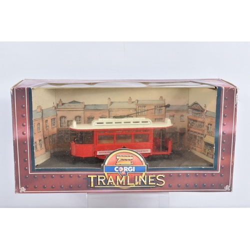 62 - TWELVE BOXED CORGI MODEL TRAMLINES, to include a Wolverhampton Tram D990/4, a Croydon Tram D991/6, a... 