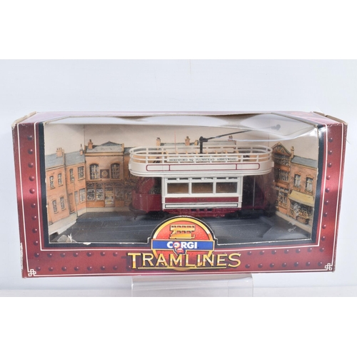 62 - TWELVE BOXED CORGI MODEL TRAMLINES, to include a Wolverhampton Tram D990/4, a Croydon Tram D991/6, a... 