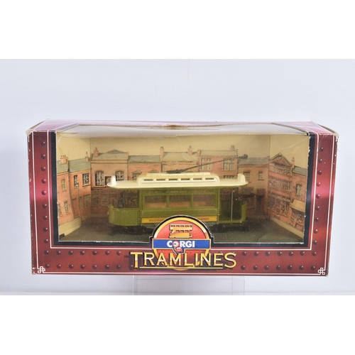 62 - TWELVE BOXED CORGI MODEL TRAMLINES, to include a Wolverhampton Tram D990/4, a Croydon Tram D991/6, a... 