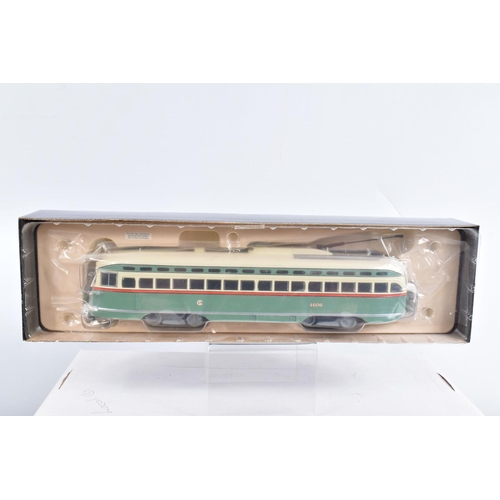 63 - SEVEN BOXED 1:50 SCALE CORGI DIECAST REPLICA VINTAGE BUS LINES PCC STREETCARS , to include a  Brookl... 