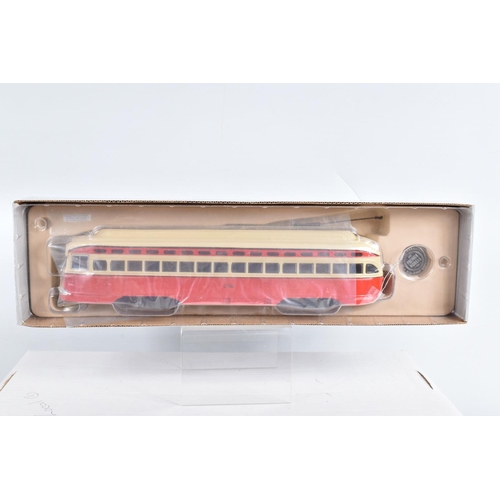 64 - NINE BOXED 1:50 SCALE CORGI DIECAST REPLICA VINTAGE BUS LINES PCC STREETCARS, to include a Capital T... 