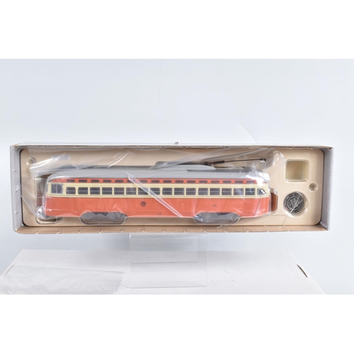 64 - NINE BOXED 1:50 SCALE CORGI DIECAST REPLICA VINTAGE BUS LINES PCC STREETCARS, to include a Capital T... 