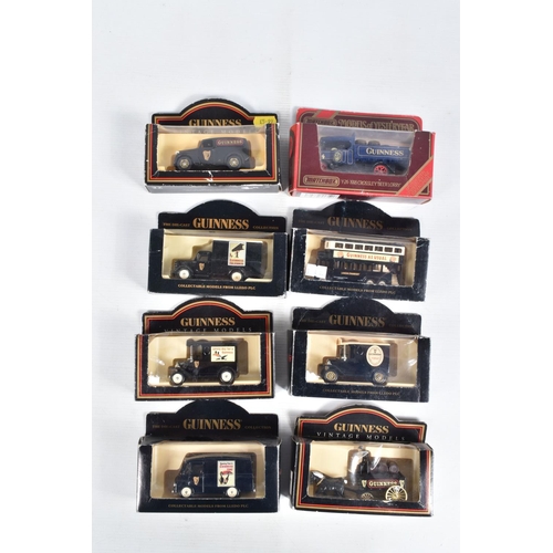 66 - A COLLECTION OF BOXED MODERN DIECAST VEHICLES ALL IN GUINNESS LIVERIES, to include Corgi Classics 'T... 