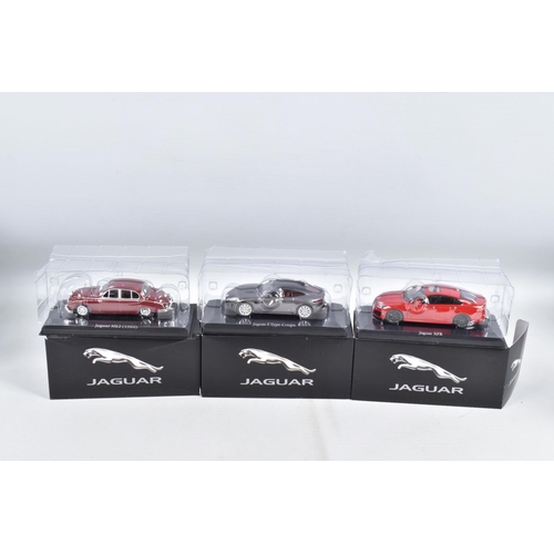 67 - THIRTY BOXED ATLAS EDITIONS JAGUAR MODEL VEHICLES, model numbers include 4 641 122, 4 641 112, 4 641... 