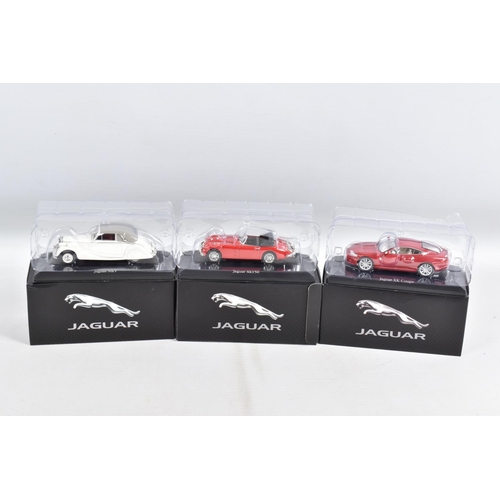 67 - THIRTY BOXED ATLAS EDITIONS JAGUAR MODEL VEHICLES, model numbers include 4 641 122, 4 641 112, 4 641... 